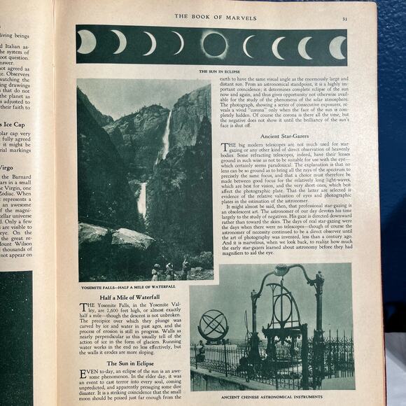 Vintage 1931 The Book of Marvels By Henry Smith William Book - Picture 8 of 10